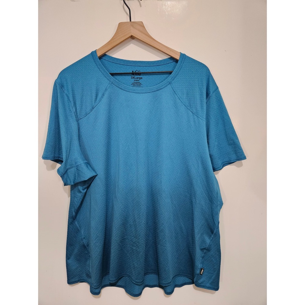 REI Co-op Women's 3XL Blue Performance T Shirt Hiking Running Plus Size